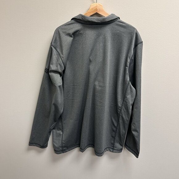 The North Face Tech 1/4 Zip Fleece Mens XXL Asphalt Gray Heather Custom Logo NWT - Picture 3 of 8